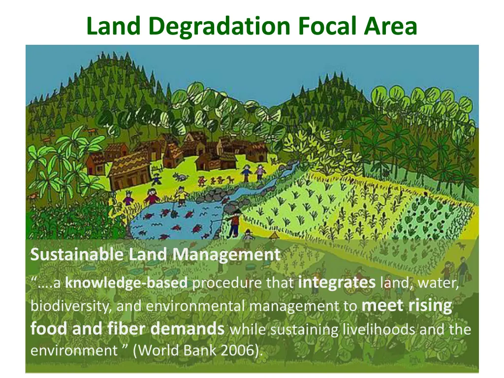 land degradation focal area