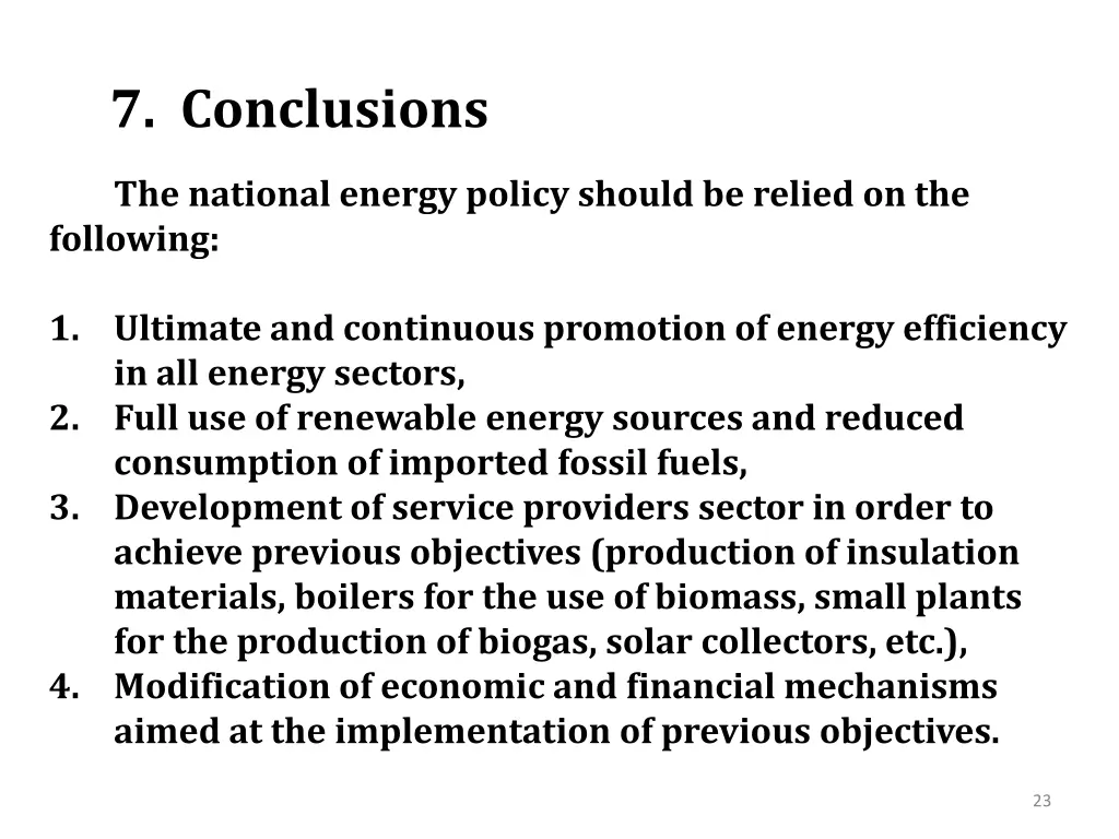 7 conclusions