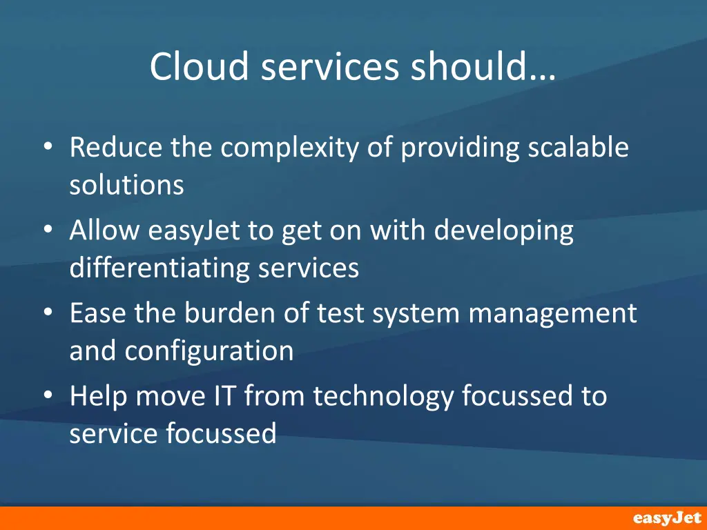 cloud services should