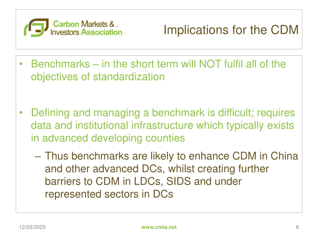 implications for the cdm