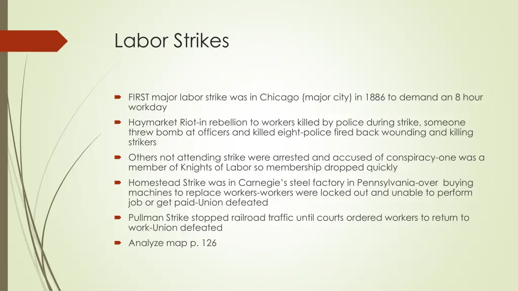 labor strikes