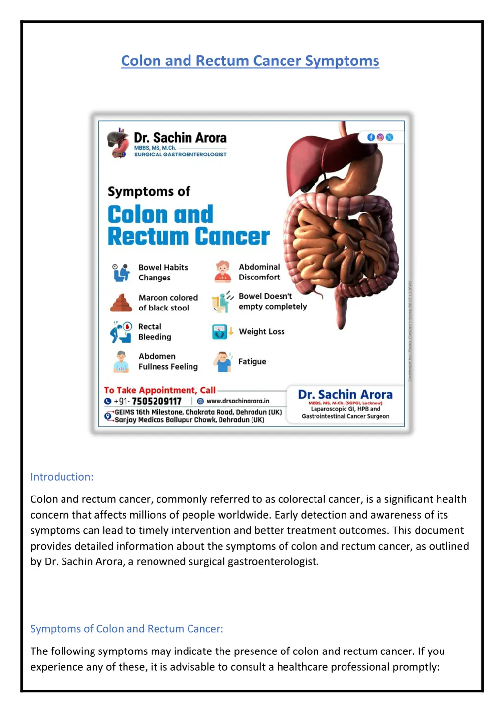 colon and rectum cancer symptoms 1