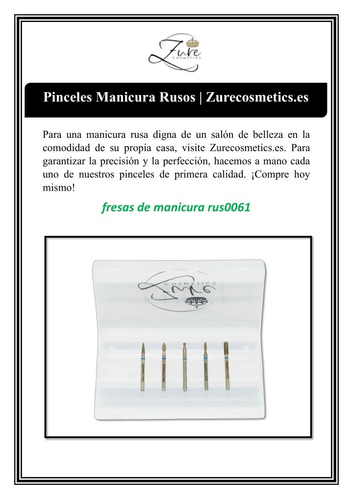 pinceles manicura rusos zurecosmetics es