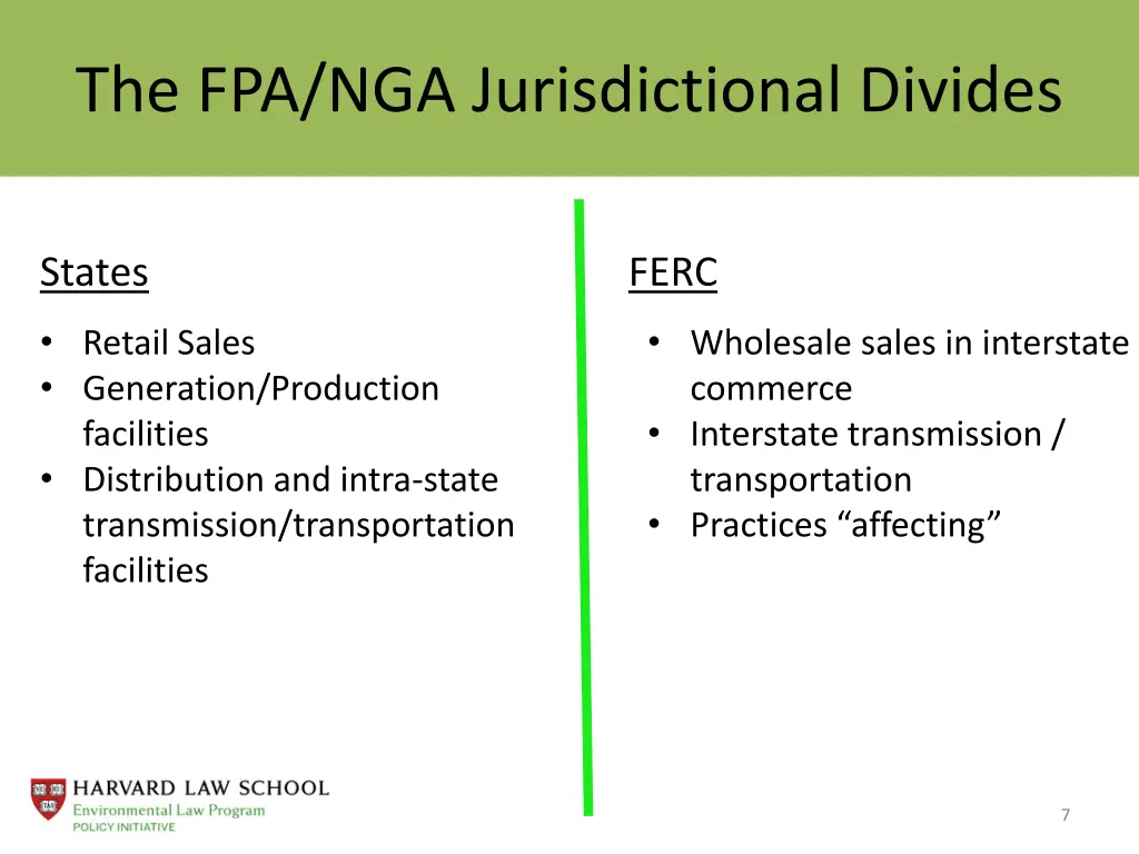 the fpa nga jurisdictional divides