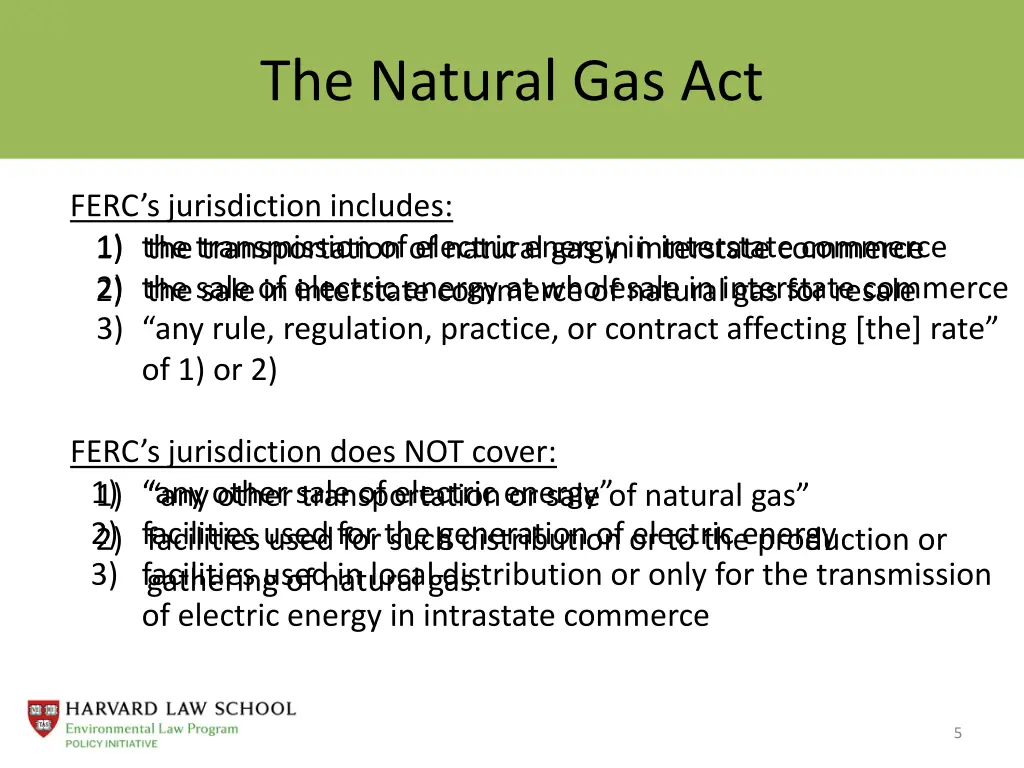 the natural gas act