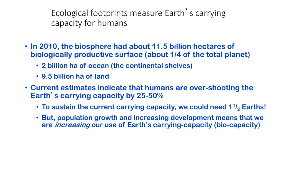 ecological footprints measure earth s carrying