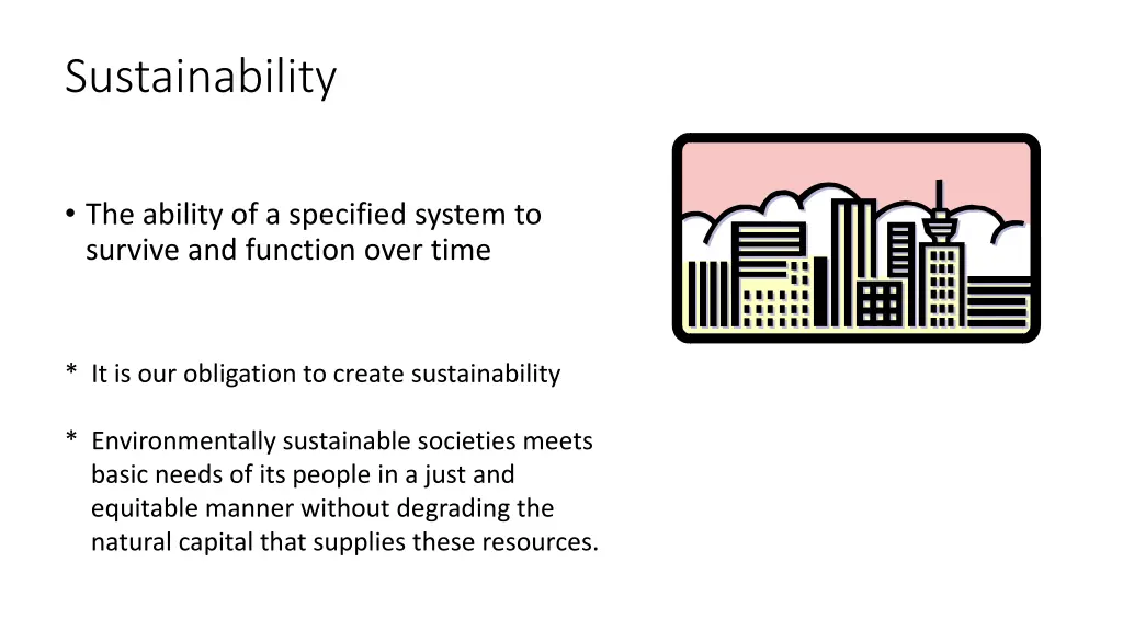 sustainability