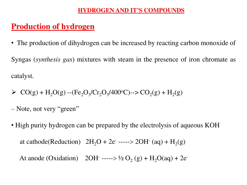 hydrogen and it s compounds 10