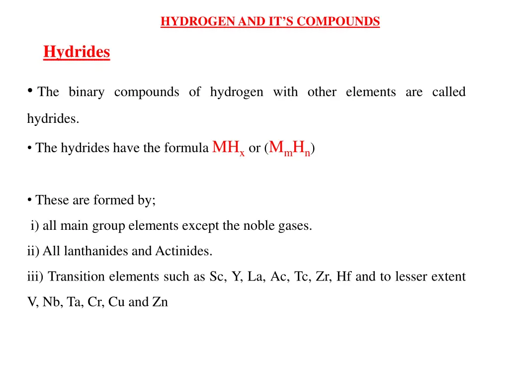 hydrogen and it s compounds 13