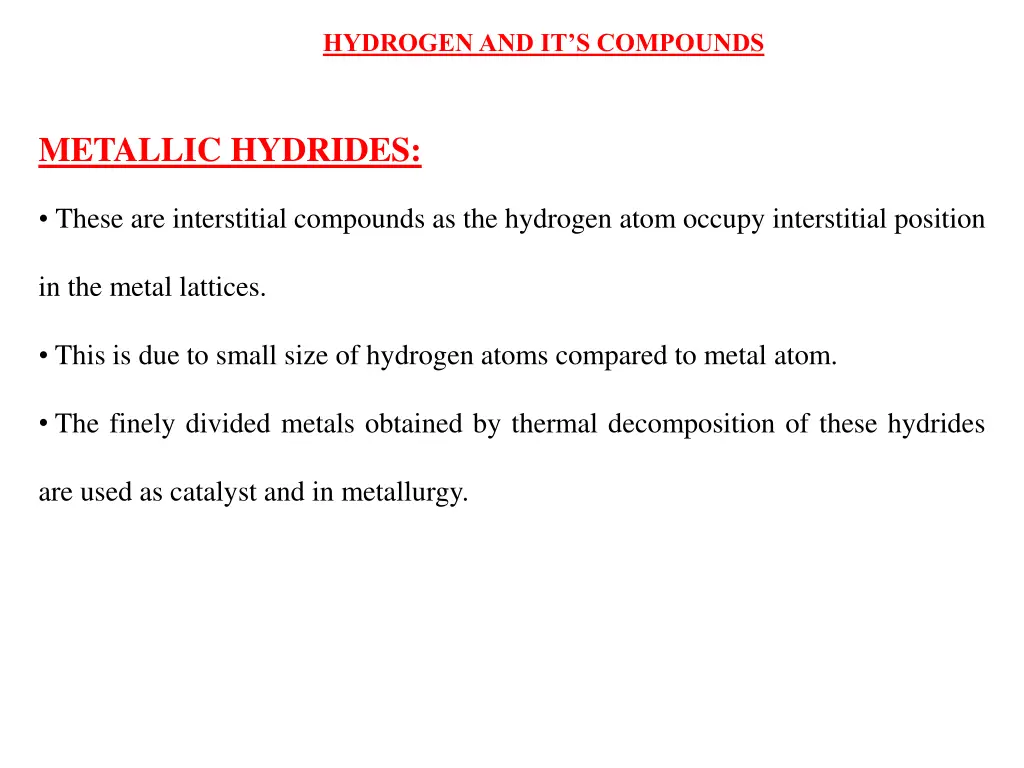hydrogen and it s compounds 24