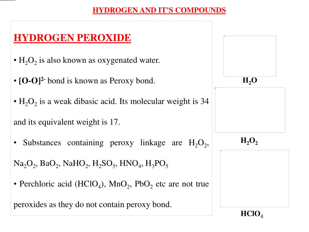 hydrogen and it s compounds 28