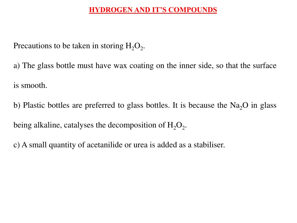 hydrogen and it s compounds 32