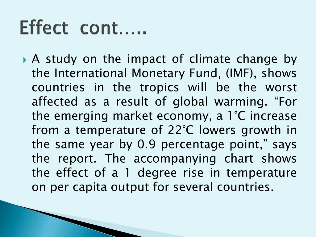 a study on the impact of climate change