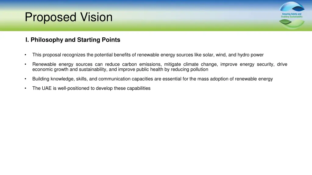 proposed vision