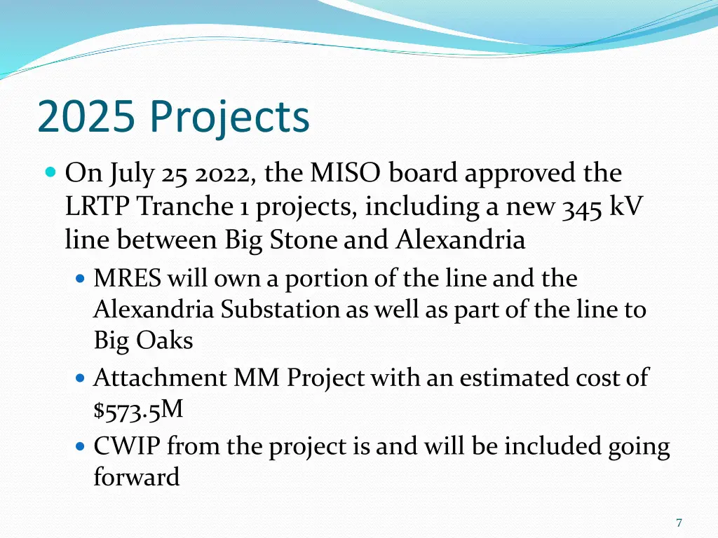 2025 projects