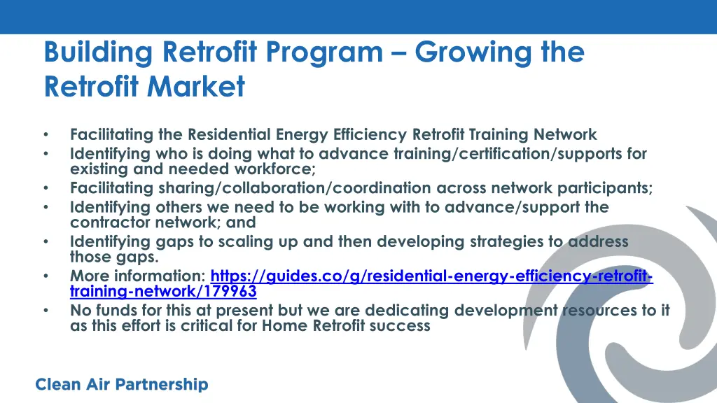 building retrofit program growing the retrofit