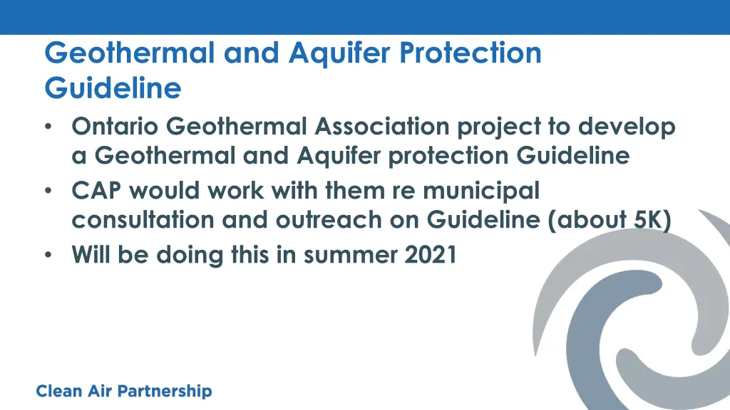 geothermal and aquifer protection guideline