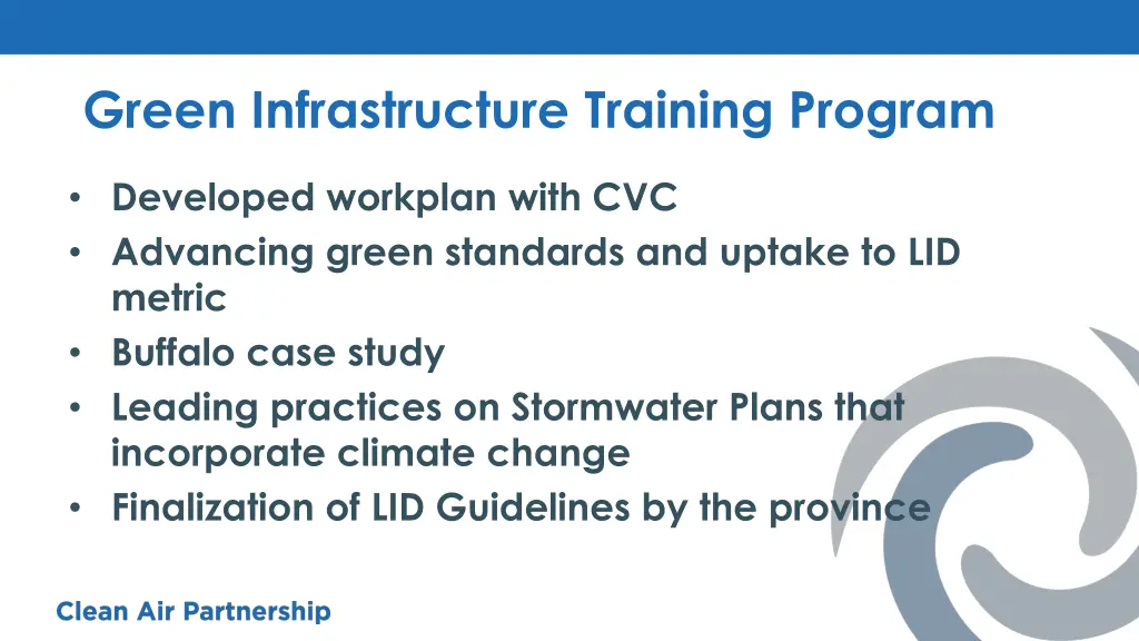 green infrastructure training program