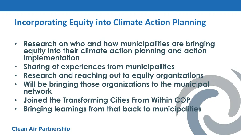 incorporating equity into climate action planning