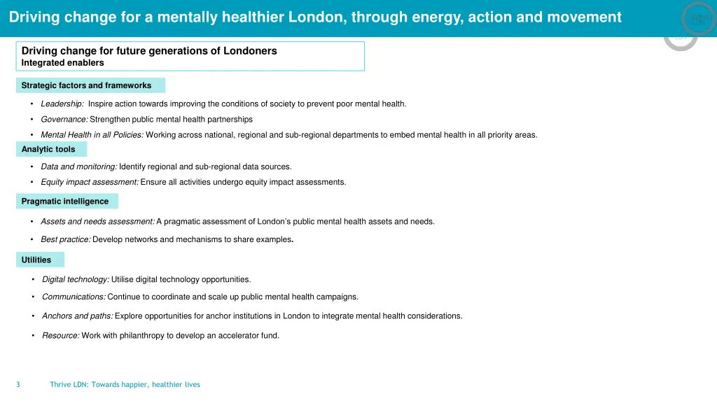 driving change for a mentally healthier london 2