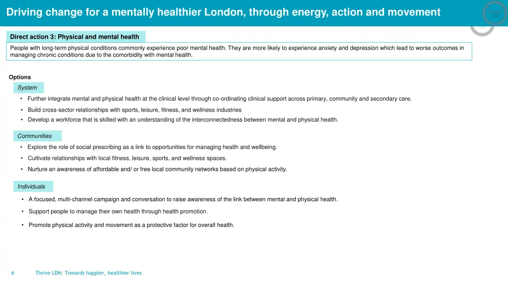 driving change for a mentally healthier london 5