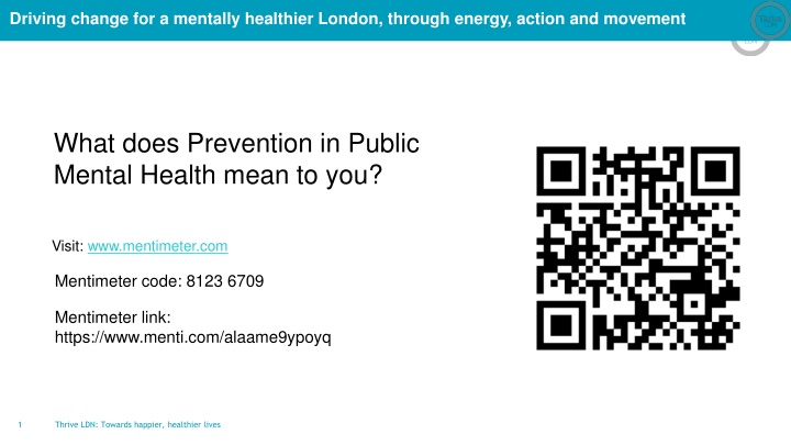 driving change for a mentally healthier london