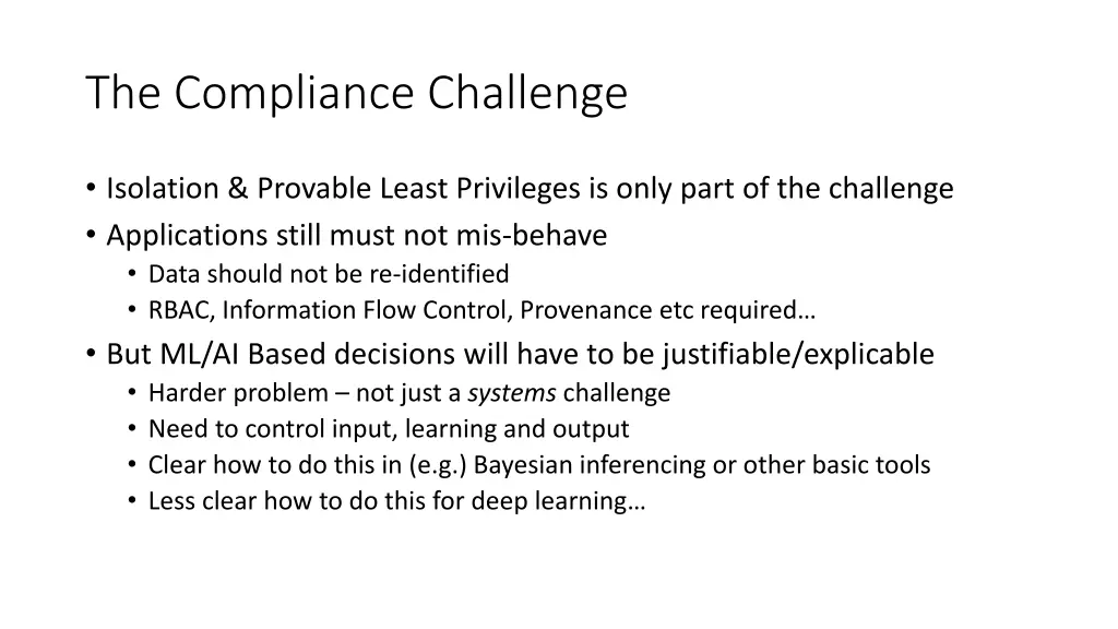 the compliance challenge