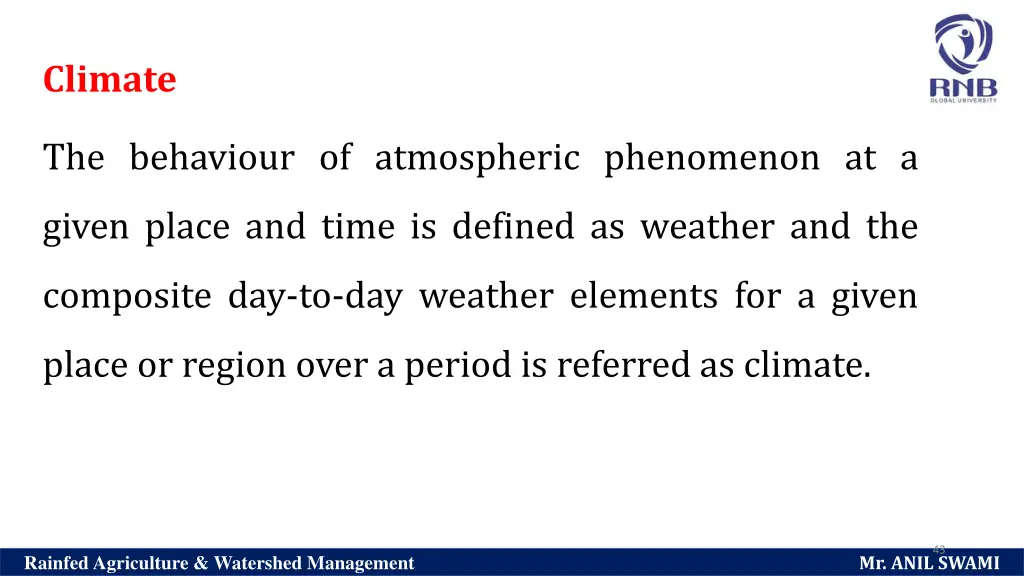 climate