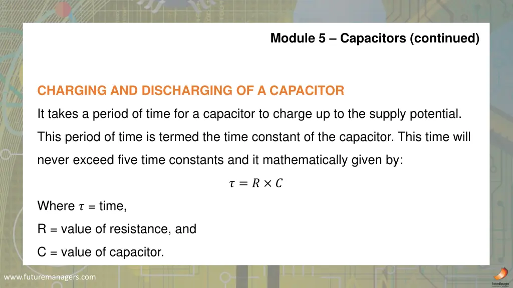 module 5 capacitors continued 3