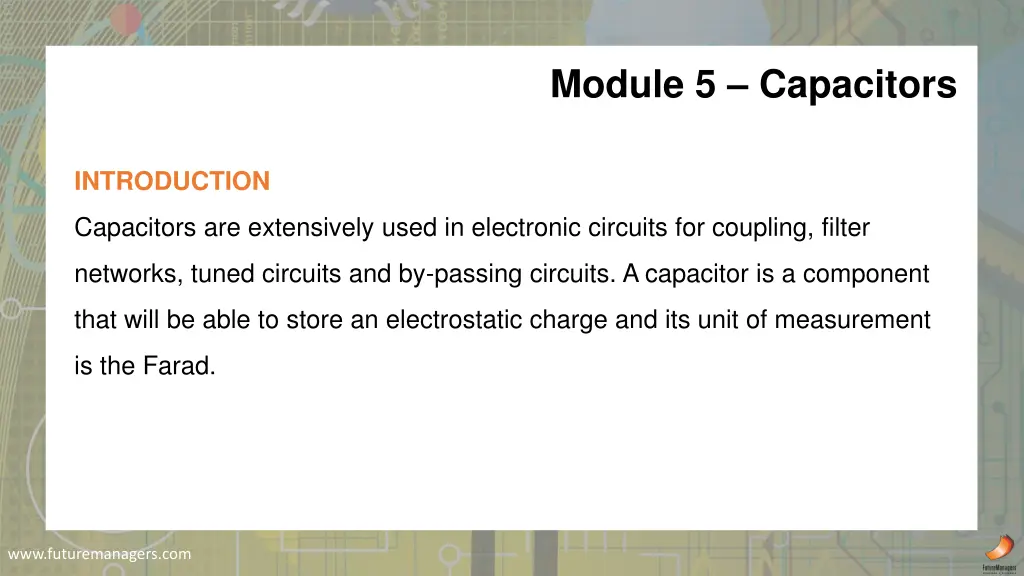 module 5 capacitors