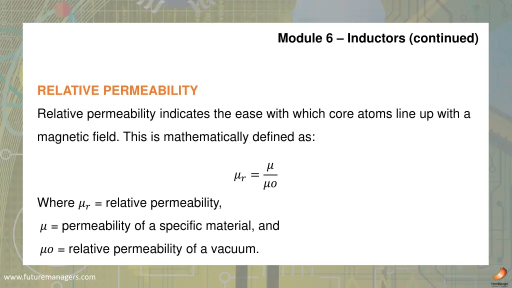 module 6 inductors continued 1