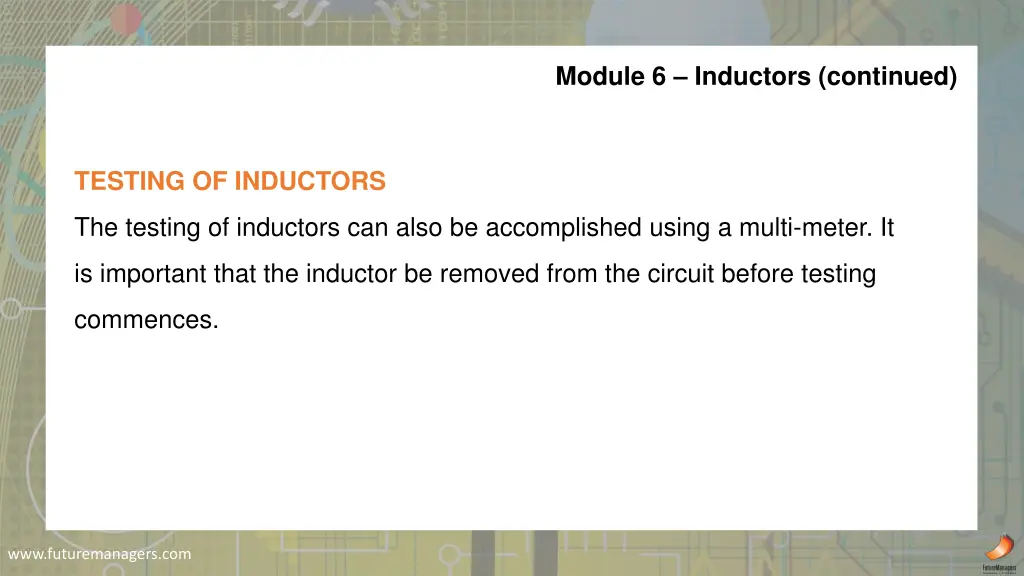 module 6 inductors continued 2