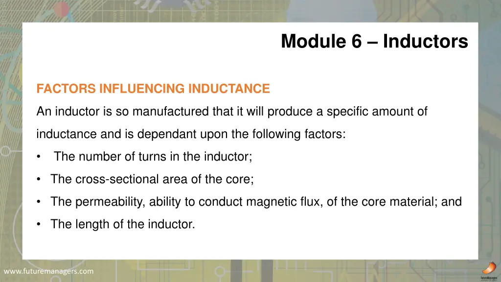 module 6 inductors