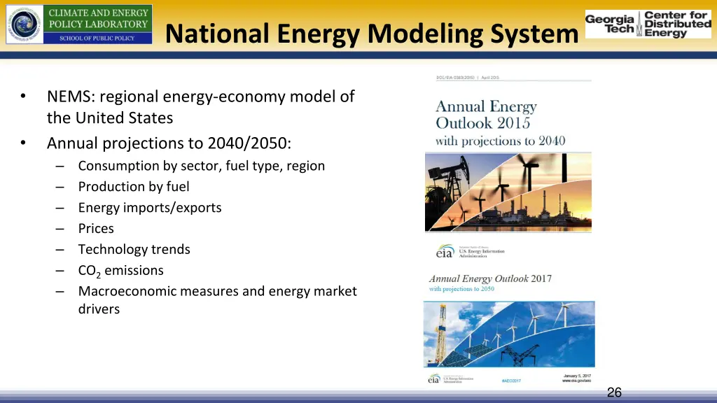 national energy modeling system