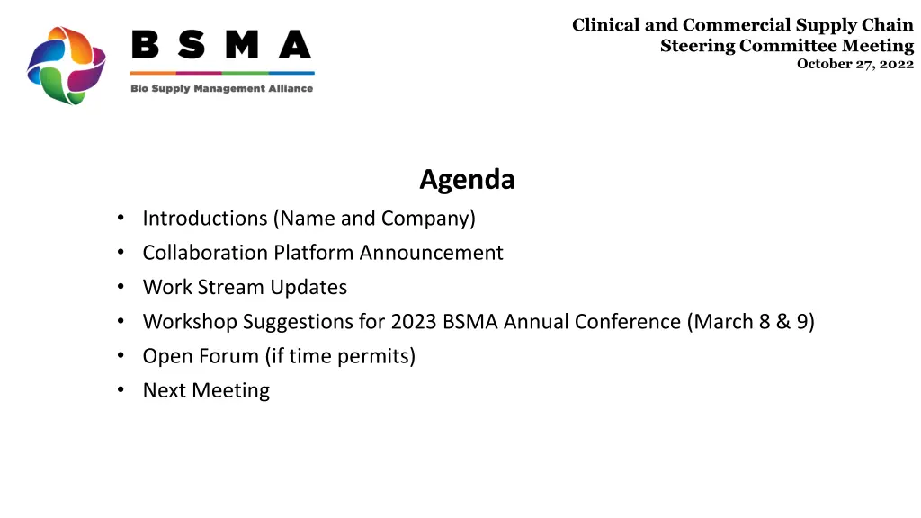 clinical and commercial supply chain steering 1