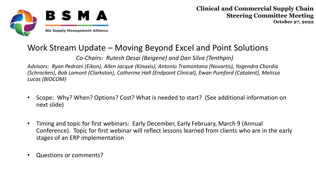 clinical and commercial supply chain steering 4