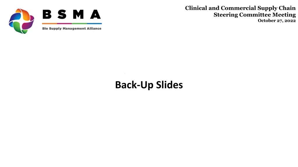 clinical and commercial supply chain steering 9