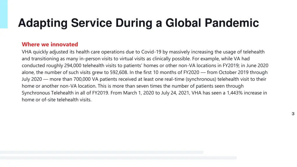 adapting service during a global pandemic