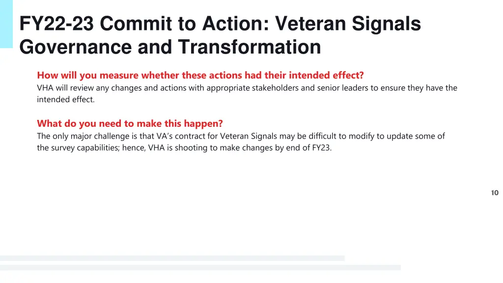 fy22 23 commit to action veteran signals 2