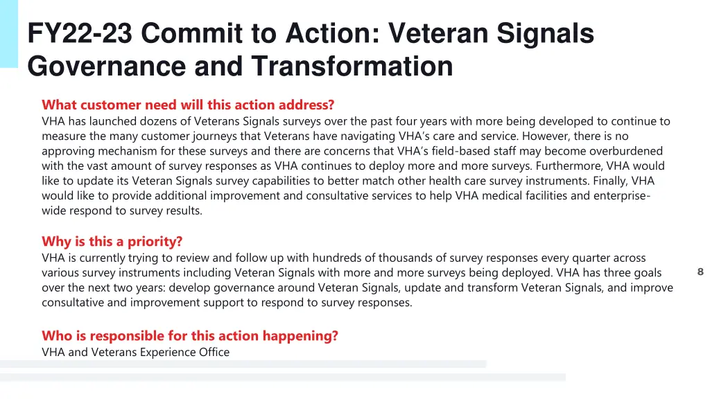 fy22 23 commit to action veteran signals