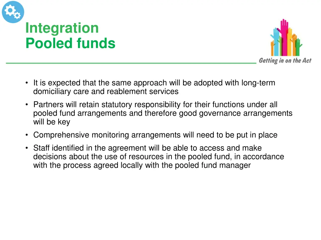 integration pooled funds 1