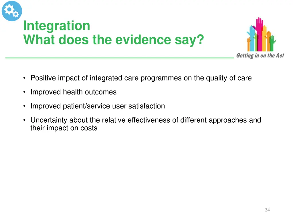 integration what does the evidence say