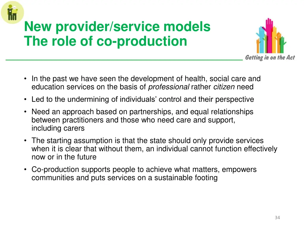new provider service models the role