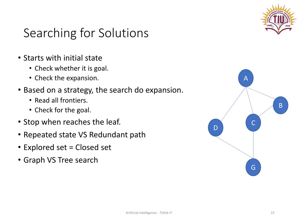 searching for solutions