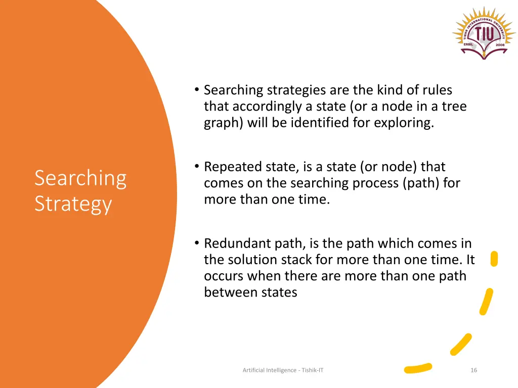 searching strategies are the kind of rules that