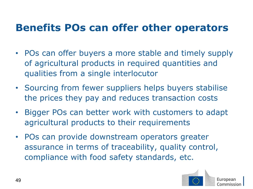 benefits pos can offer other operators