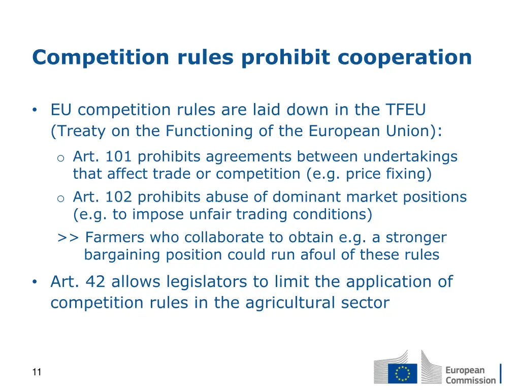 competition rules prohibit cooperation