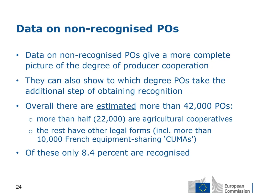 data on non recognised pos