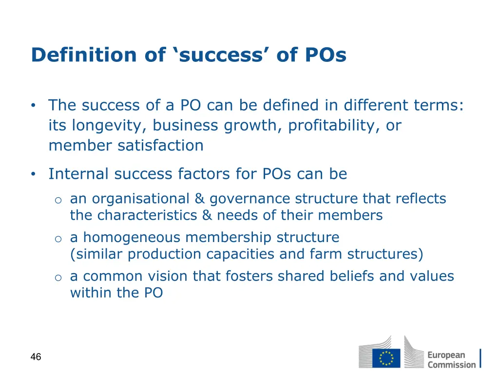 definition of success of pos