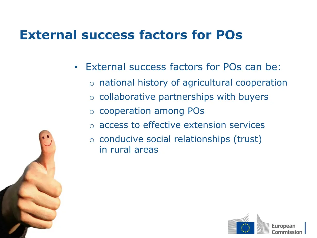 external success factors for pos